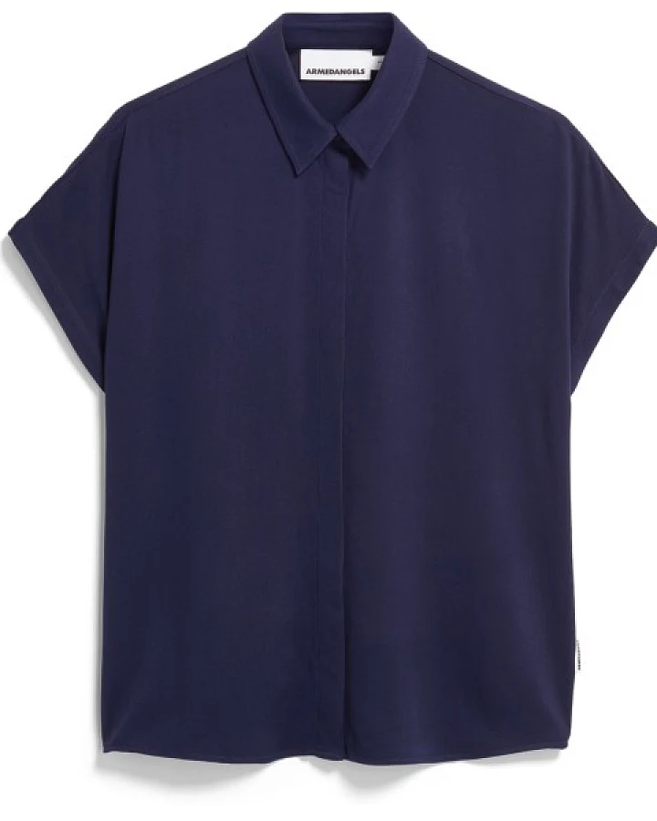ARMEDANGELS - Women's Larisaana - Bluse Gr L blau