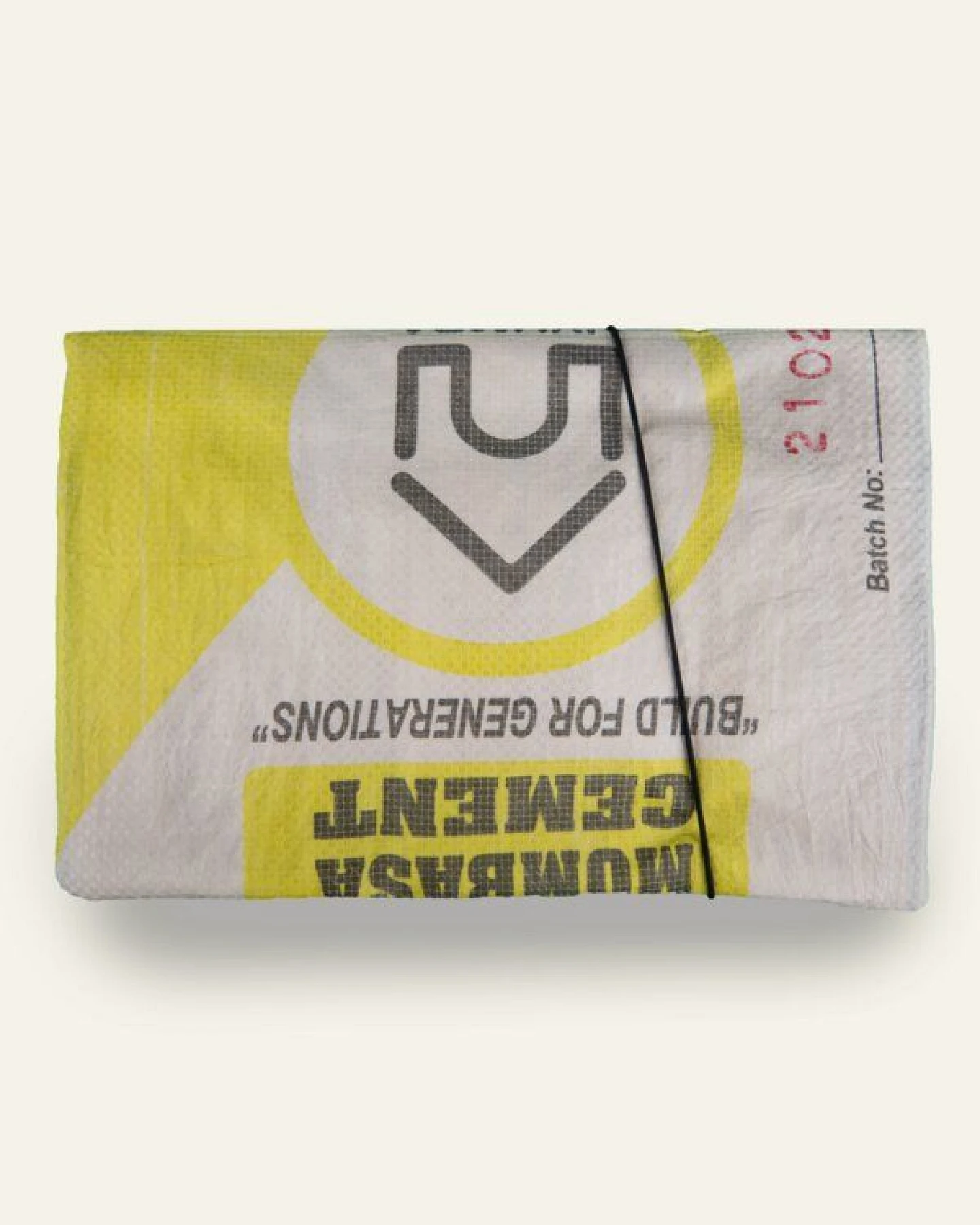 Nyuzi Blackwhite Upcycling Laptophülle 13/15 Zoll aus altem Zementsack – Ansicht 4
