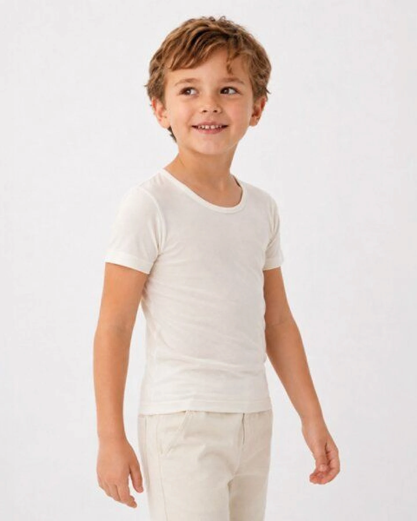 Kokon Zwo T-Shirt 60% Seide (peacesilk) 40% Baumwolle (kbA) – Ansicht 2