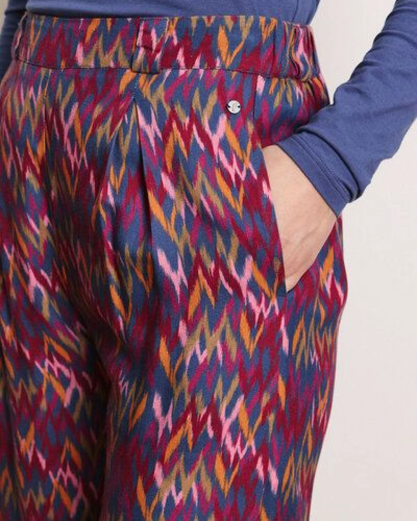 TRANQUILLO Hose Pollyy aus EcoVero-Twill – Ansicht 3
