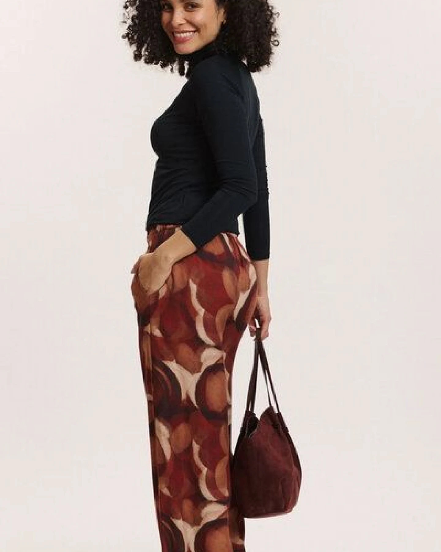 TRANQUILLO Hose Pollyy aus EcoVero-Twill – Ansicht 4