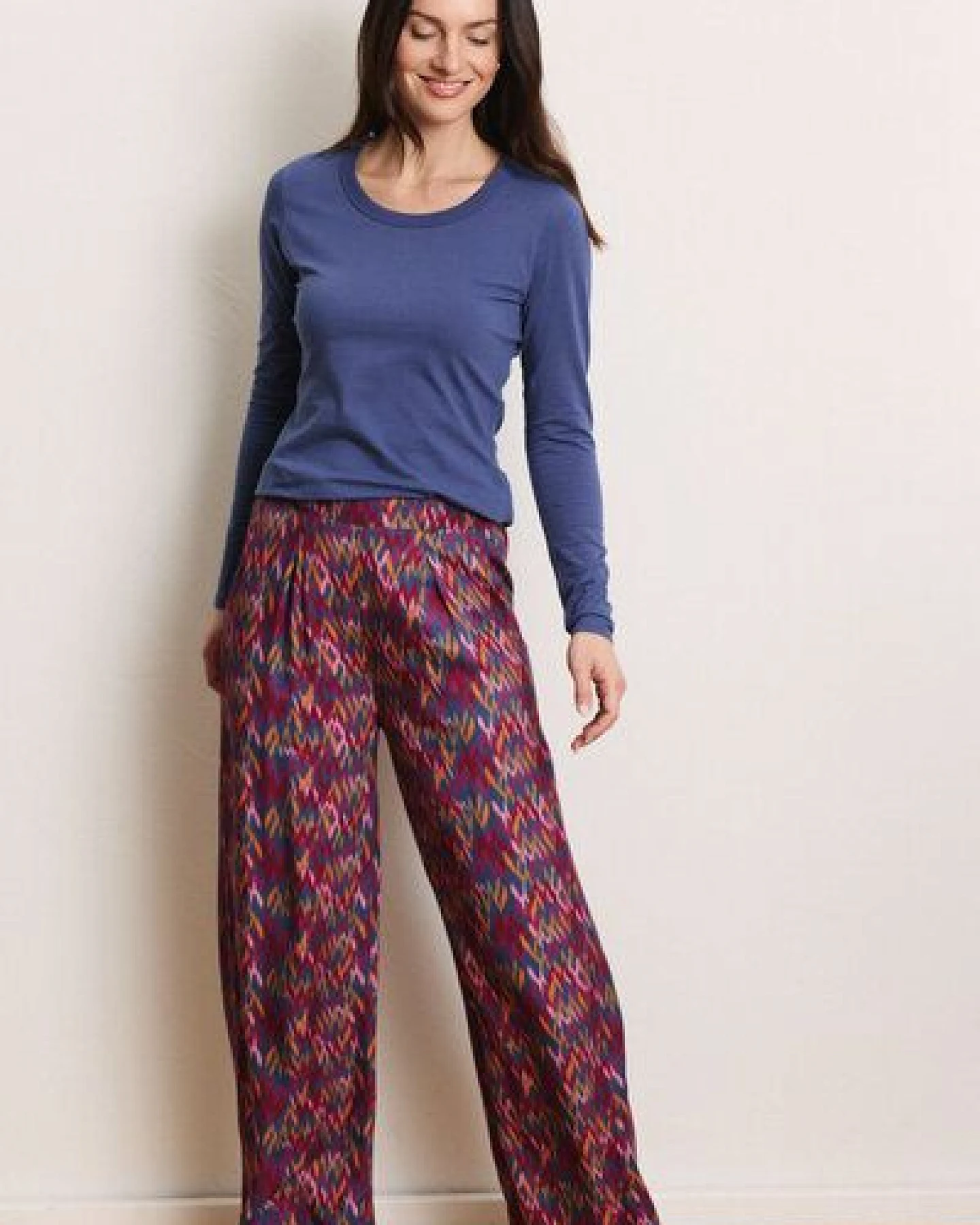 TRANQUILLO Hose Pollyy aus EcoVero-Twill – Ansicht 4
