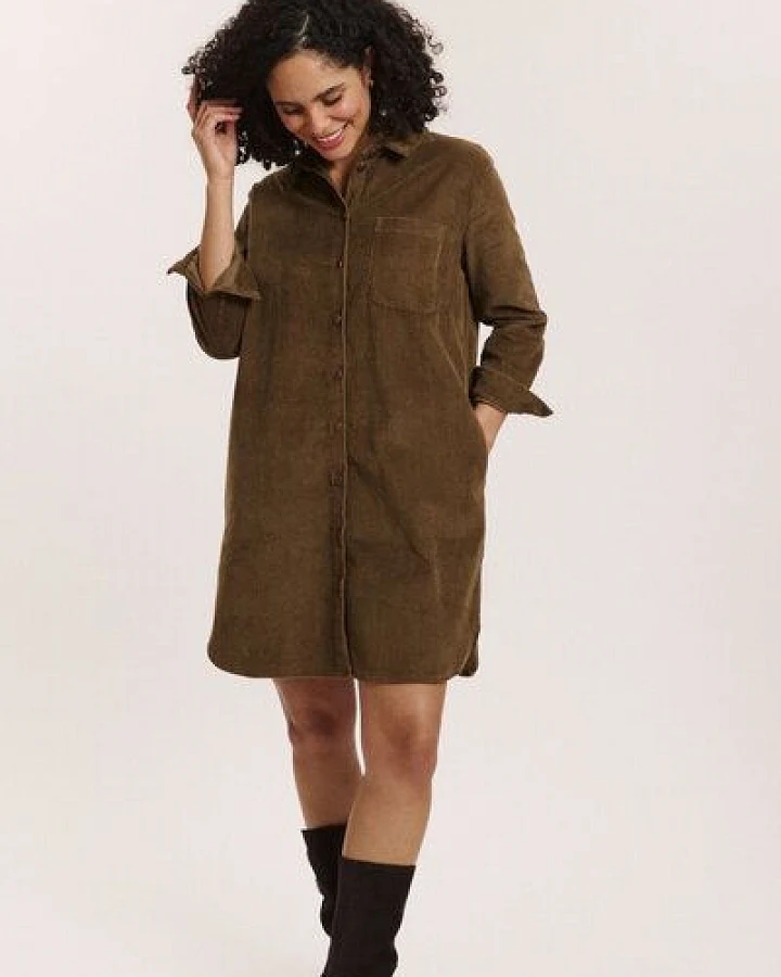 TRANQUILLO Cordkleid Fritzii aus GOTS-Bio-Baumwolle