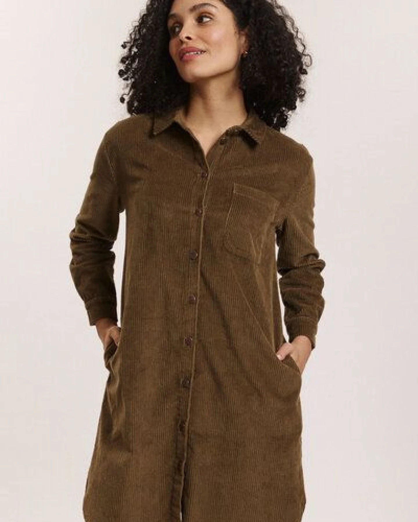 TRANQUILLO Cordkleid Fritzii aus GOTS-Bio-Baumwolle – Ansicht 2