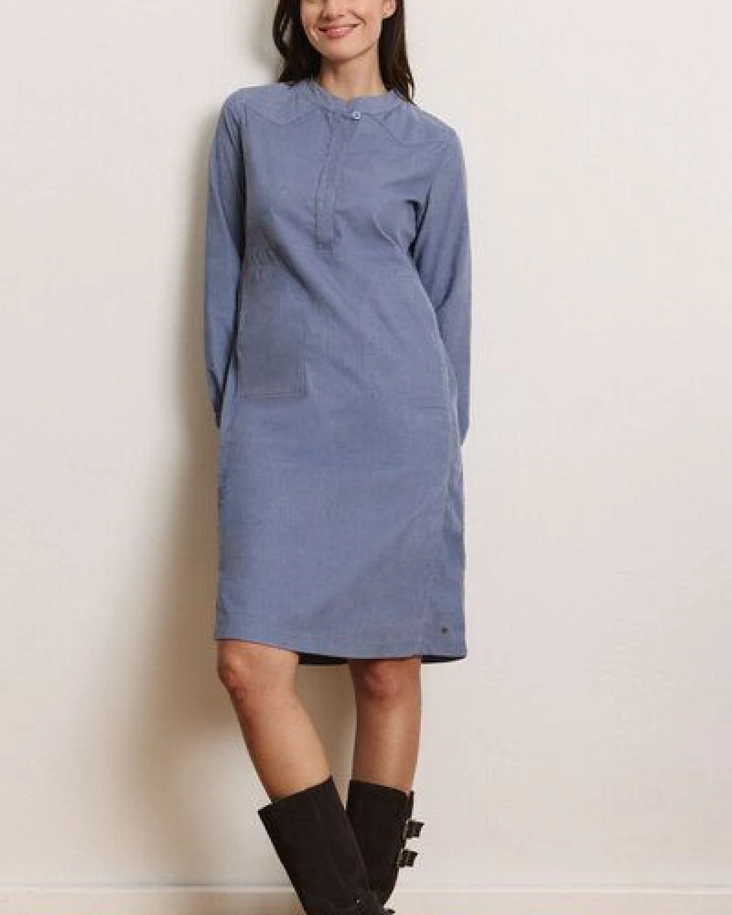 TRANQUILLO Cordkleid Jelskee aus GOTS-Bio-Baumwolle – Ansicht 2