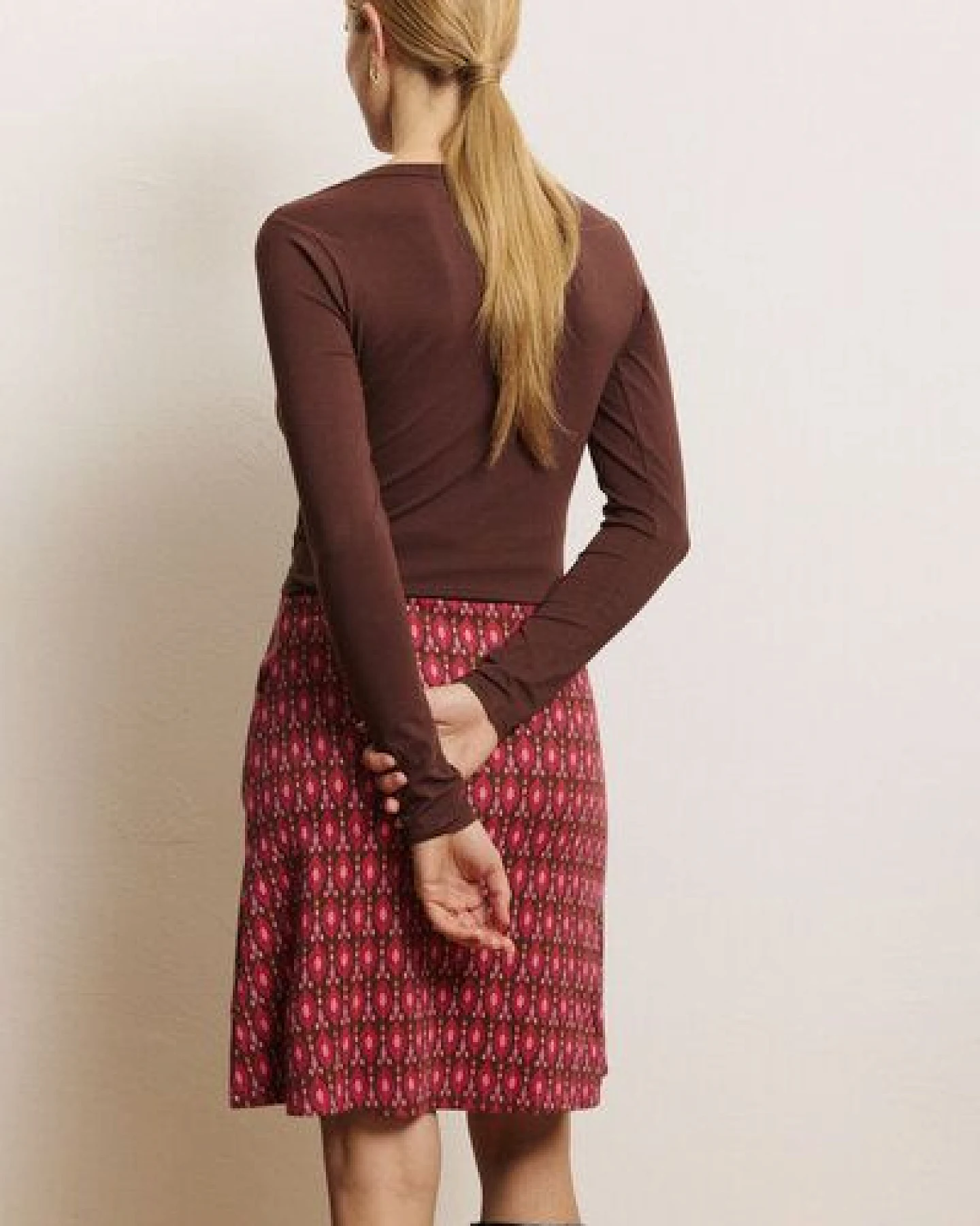 TRANQUILLO Jacquard-Rock Sabinee aus GOTS-Bio-Baumwolle – Ansicht 2