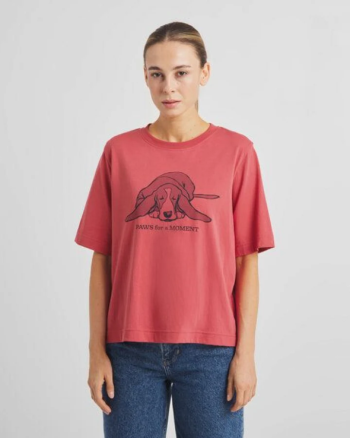 DEDICATED T-Shirt aus Biobaumwolle "Vadstena" - Paws For A Moment
