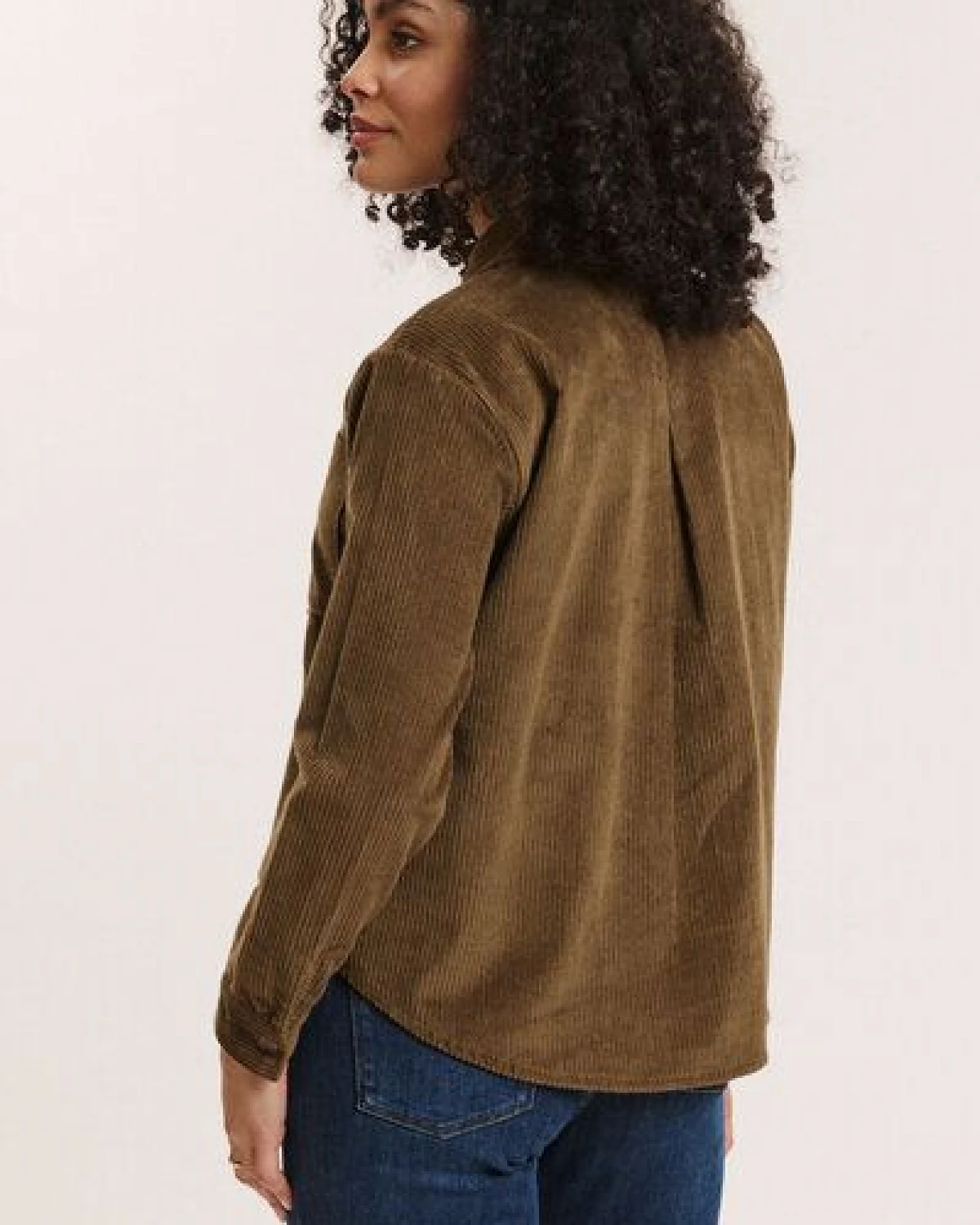 TRANQUILLO Cordbluse Alvaa aus GOTS-Bio-Baumwolle – Ansicht 3