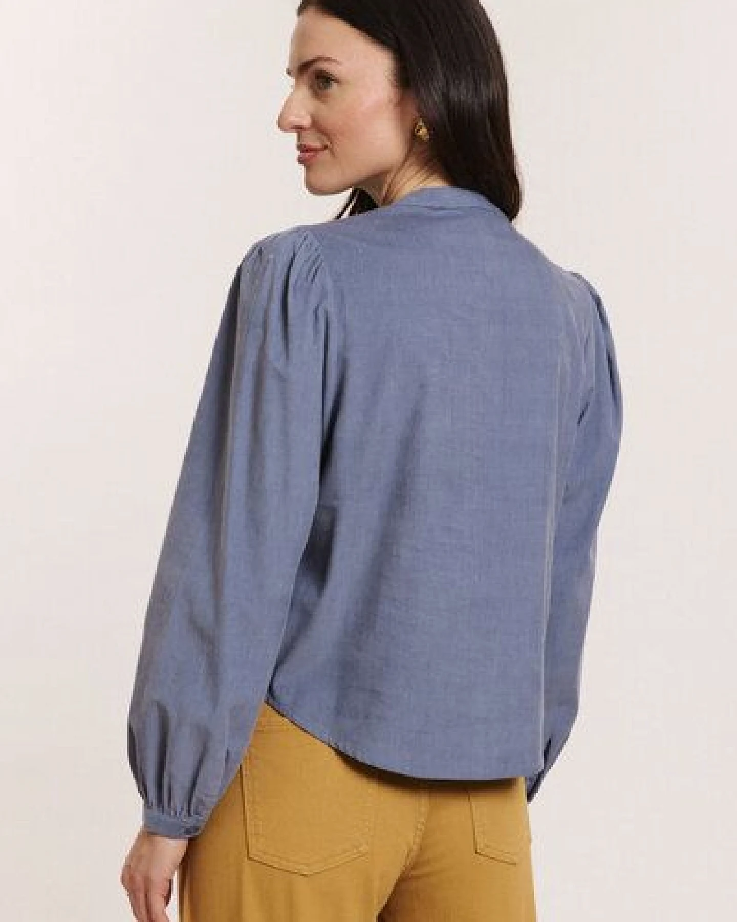TRANQUILLO Cordbluse Anitaa aus GOTS-Bio-Baumwolle – Ansicht 2