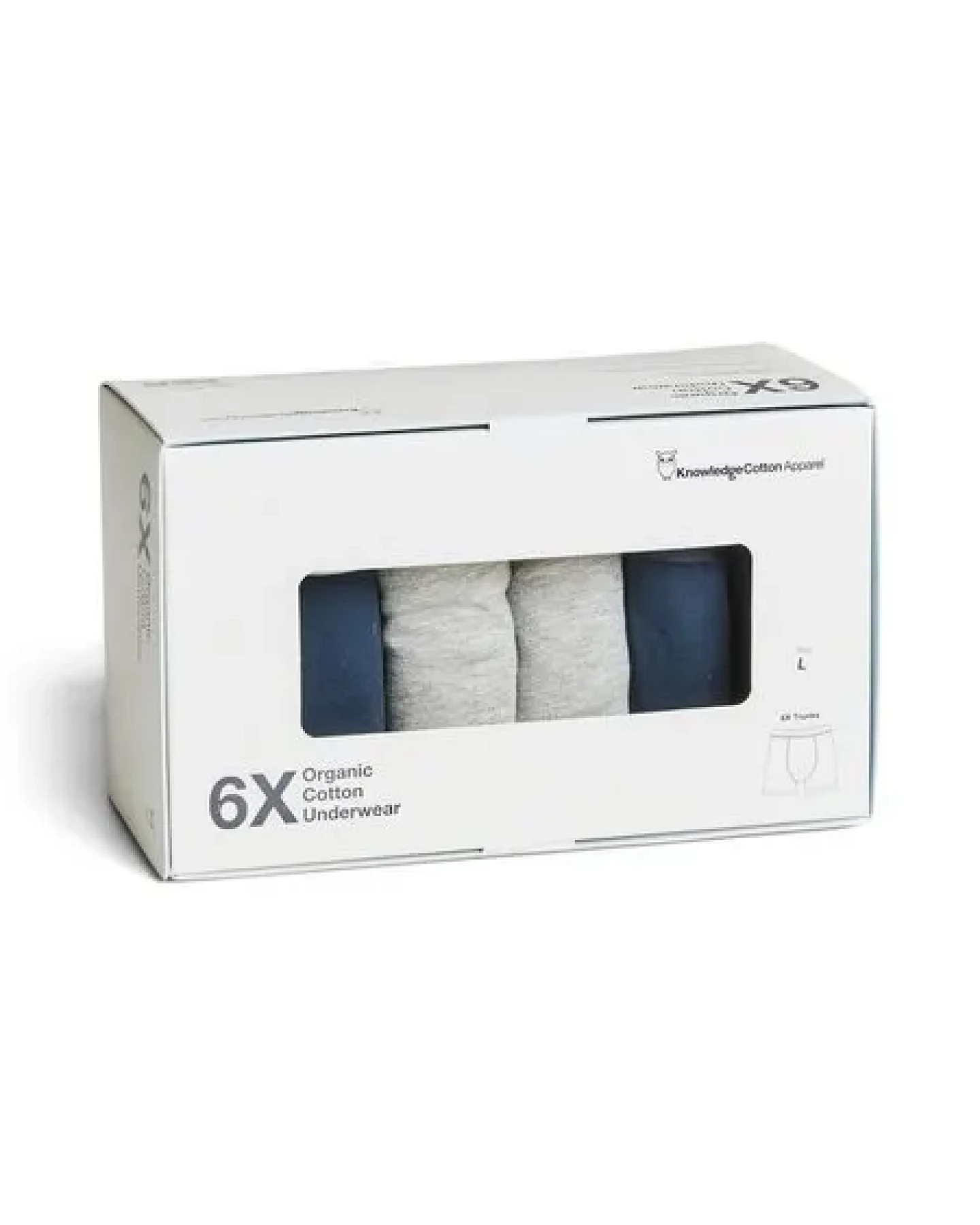 KnowledgeCotton Apparel 6er Pack Boxershorts - 6 pack solid colored underwear - GOTS/Vegan – Ansicht 2