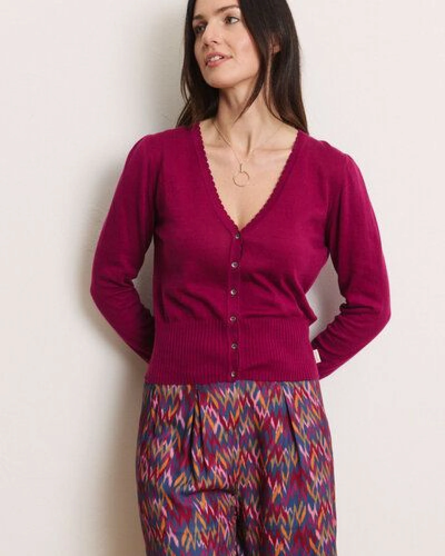 TRANQUILLO Cardigan Linaa aus GOTS-Bio-Baumwolle – Ansicht 2