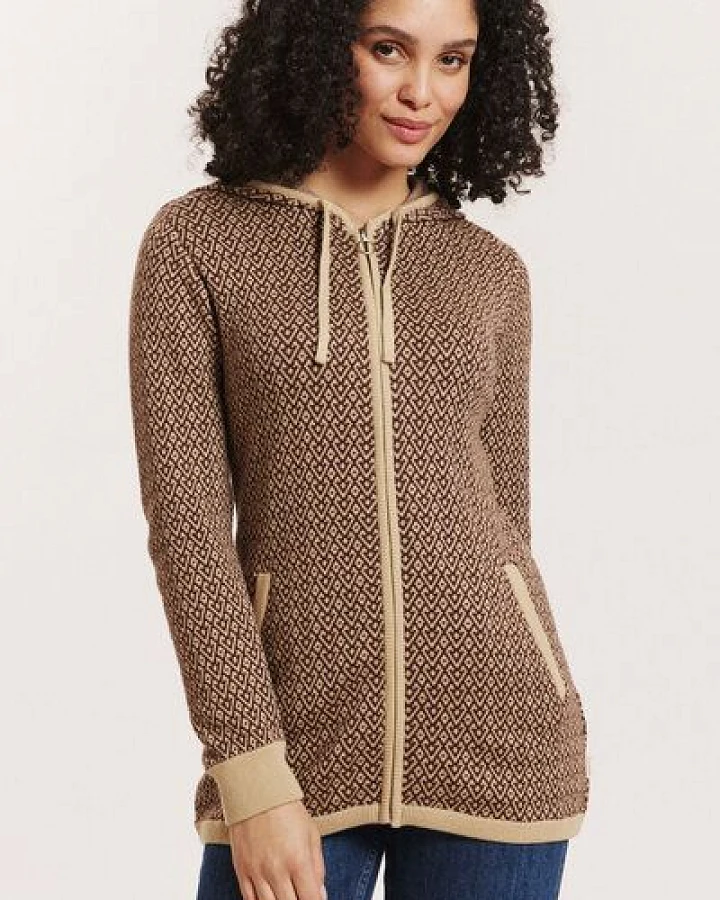 TRANQUILLO Jacquard-Jacke Nadjaa aus GOTS-Bio-Baumwolle