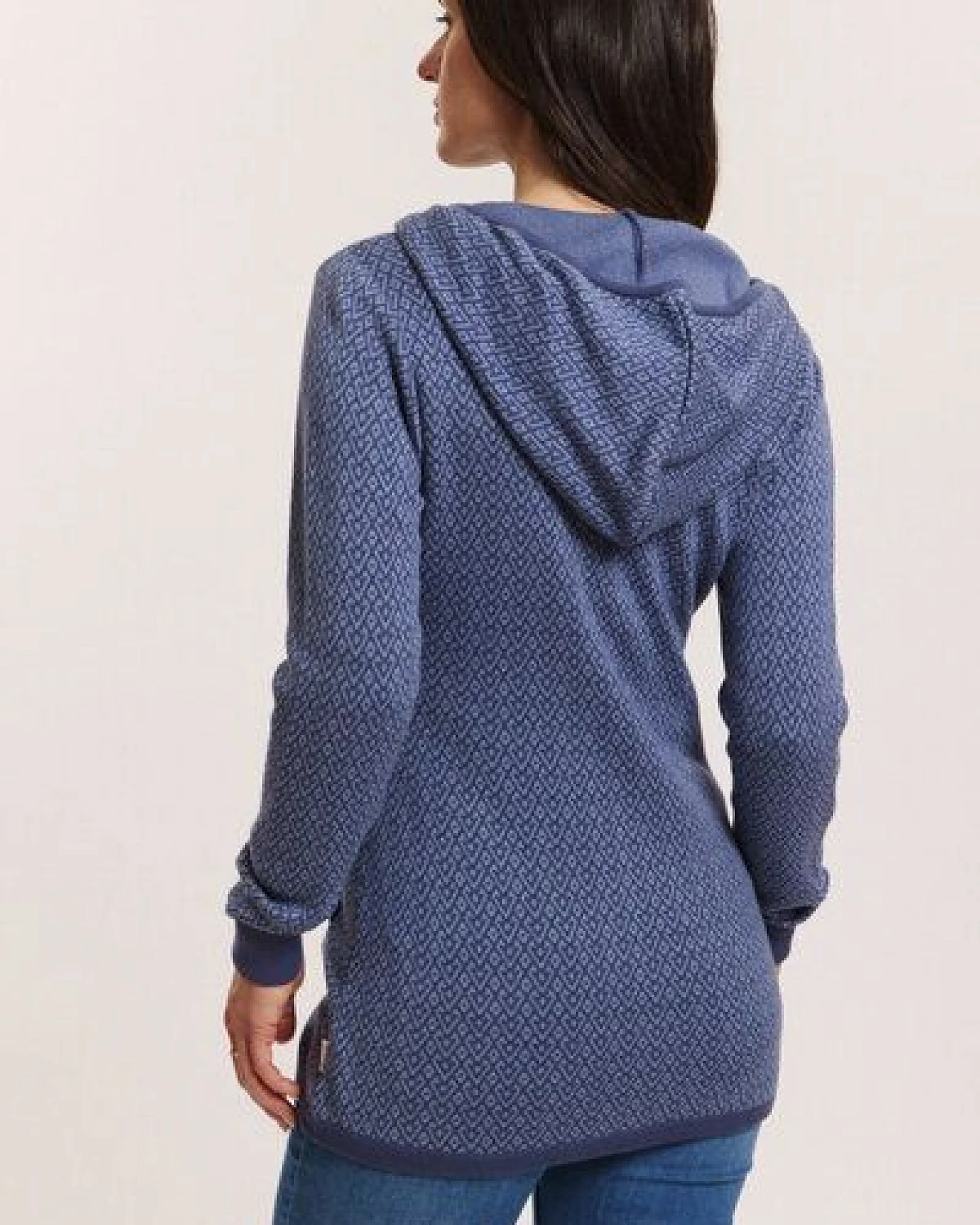 TRANQUILLO Jacquard-Jacke Nadjaa aus GOTS-Bio-Baumwolle – Ansicht 2