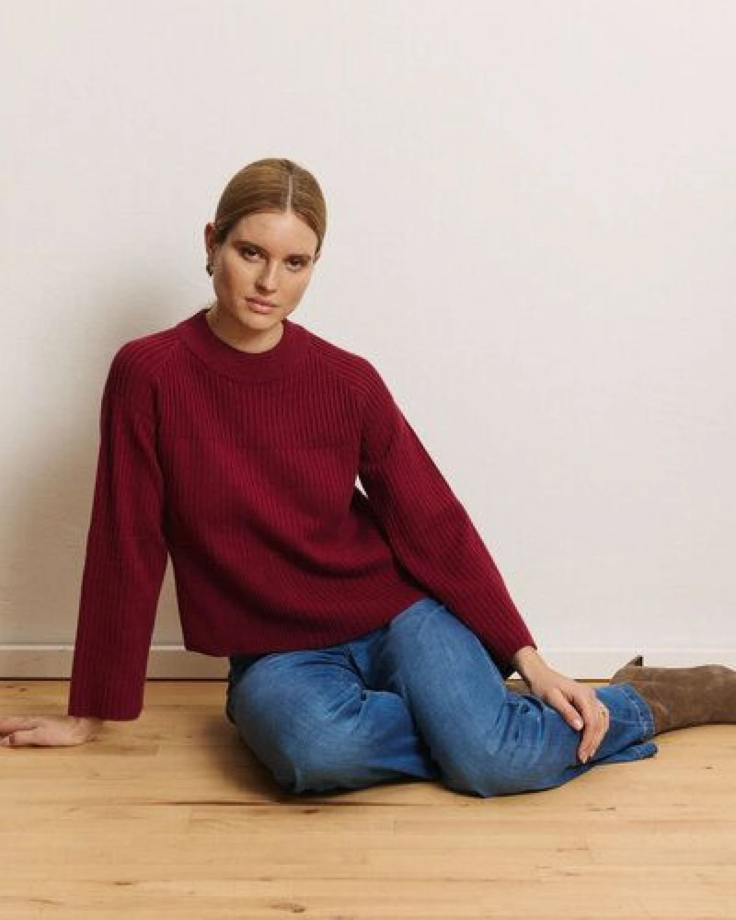 TRANQUILLO Strick-Pullover Sunnaa aus GOTS-Bio-Baumwolle – Ansicht 4
