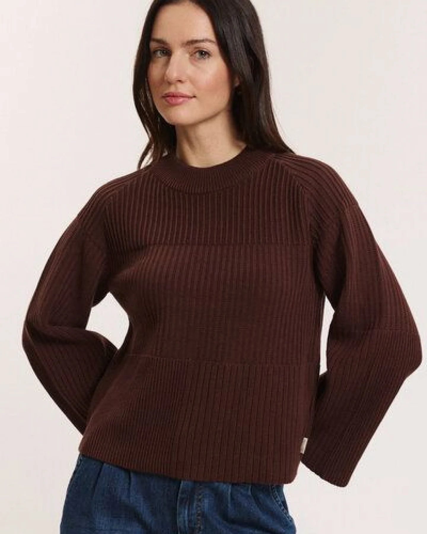 TRANQUILLO Strick-Pullover Sunnaa aus GOTS-Bio-Baumwolle – Ansicht 2