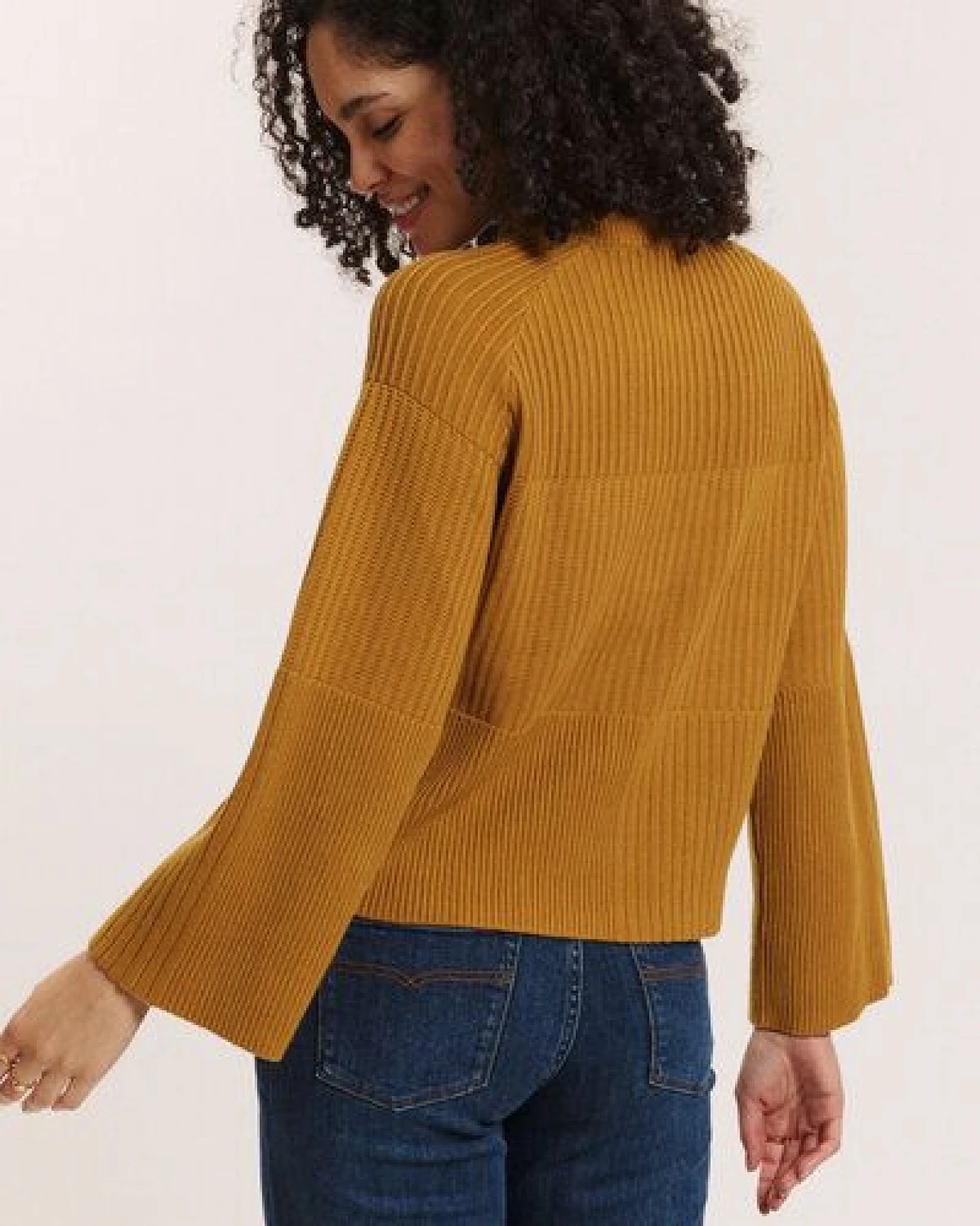 TRANQUILLO Strick-Pullover Sunnaa aus GOTS-Bio-Baumwolle – Ansicht 2