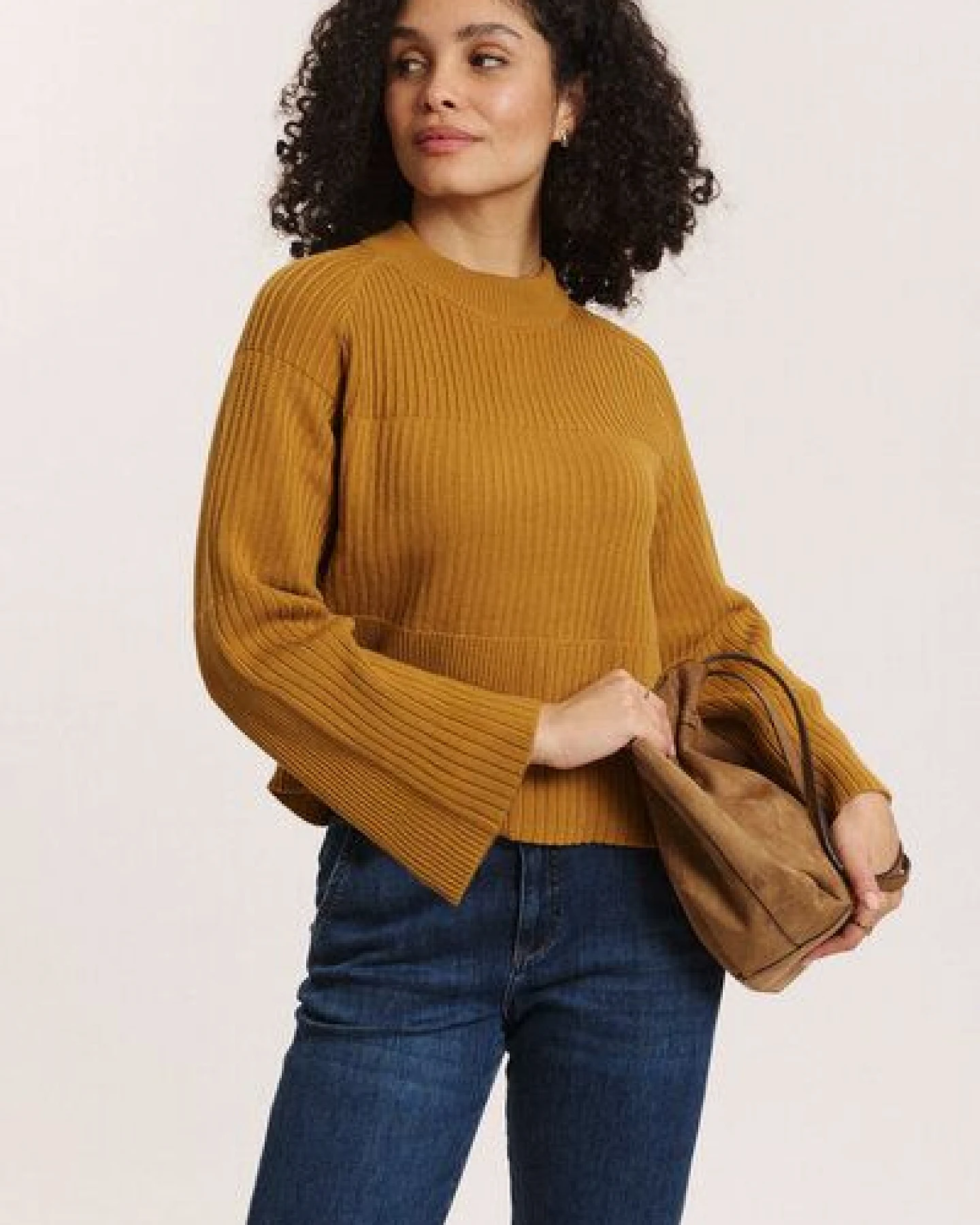 TRANQUILLO Strick-Pullover Sunnaa aus GOTS-Bio-Baumwolle – Ansicht 4