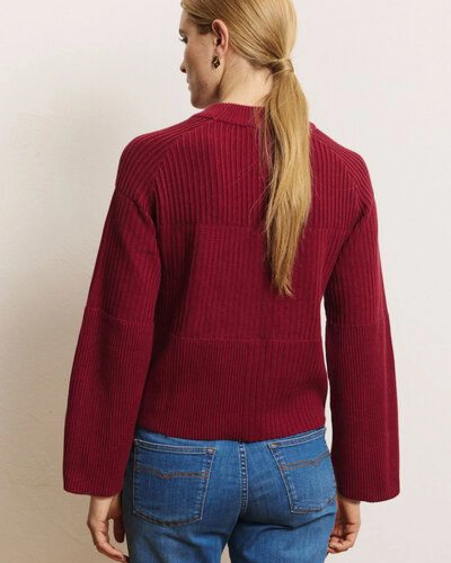 TRANQUILLO Strick-Pullover Sunnaa aus GOTS-Bio-Baumwolle – Ansicht 2