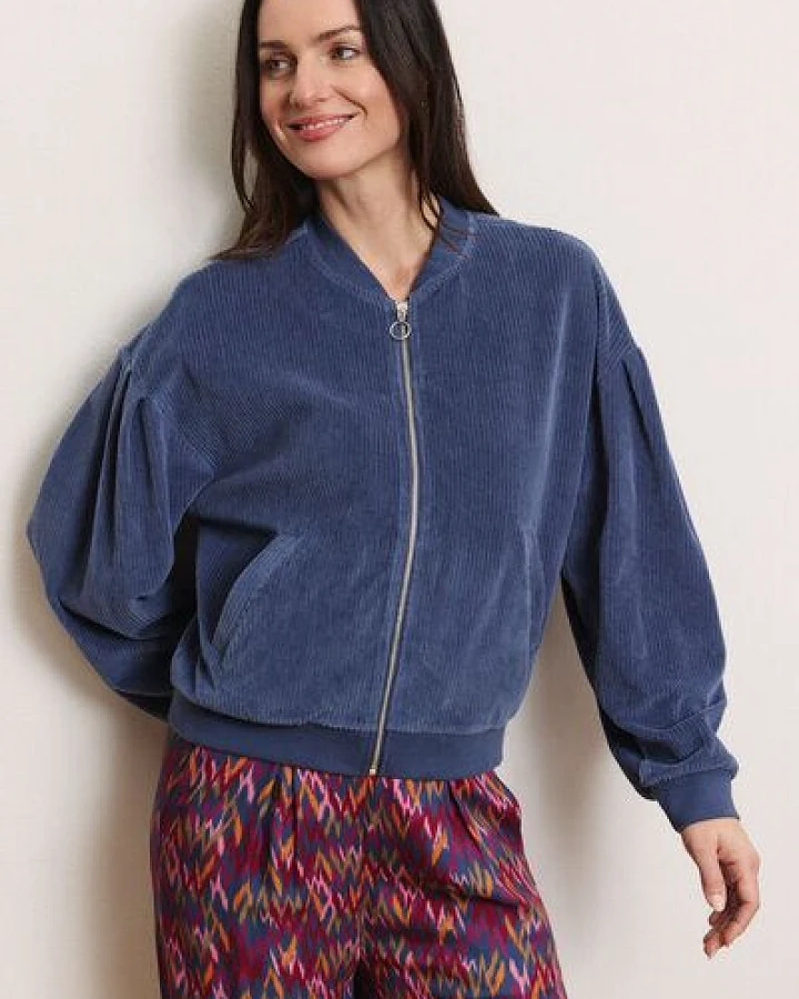 TRANQUILLO Nickicord-Jacke Aminaa aus GOTS-Bio-Baumwolle