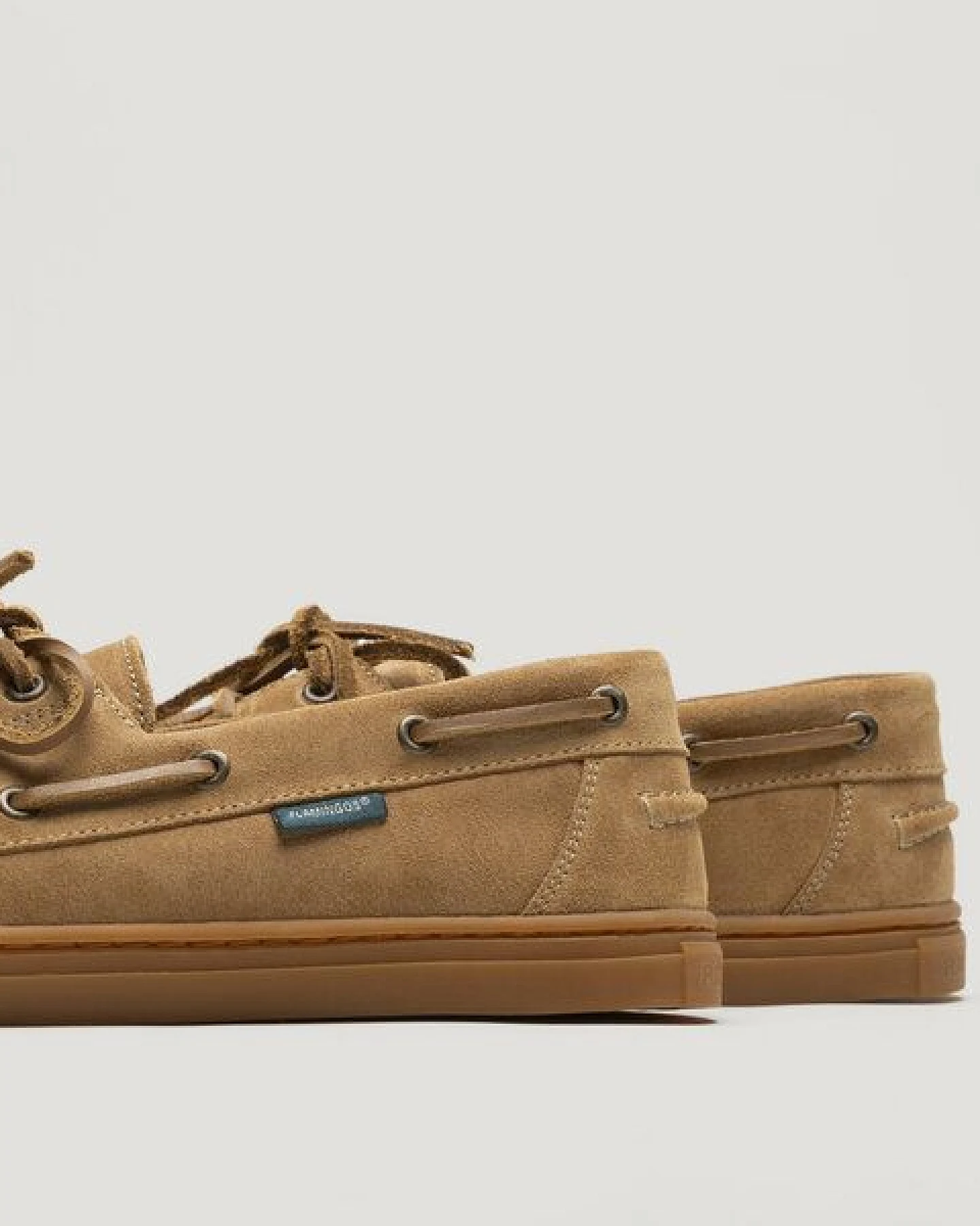 Flamingos' Life ZERO BOAT Barfußschuh - SUEDE TAN – Ansicht 3