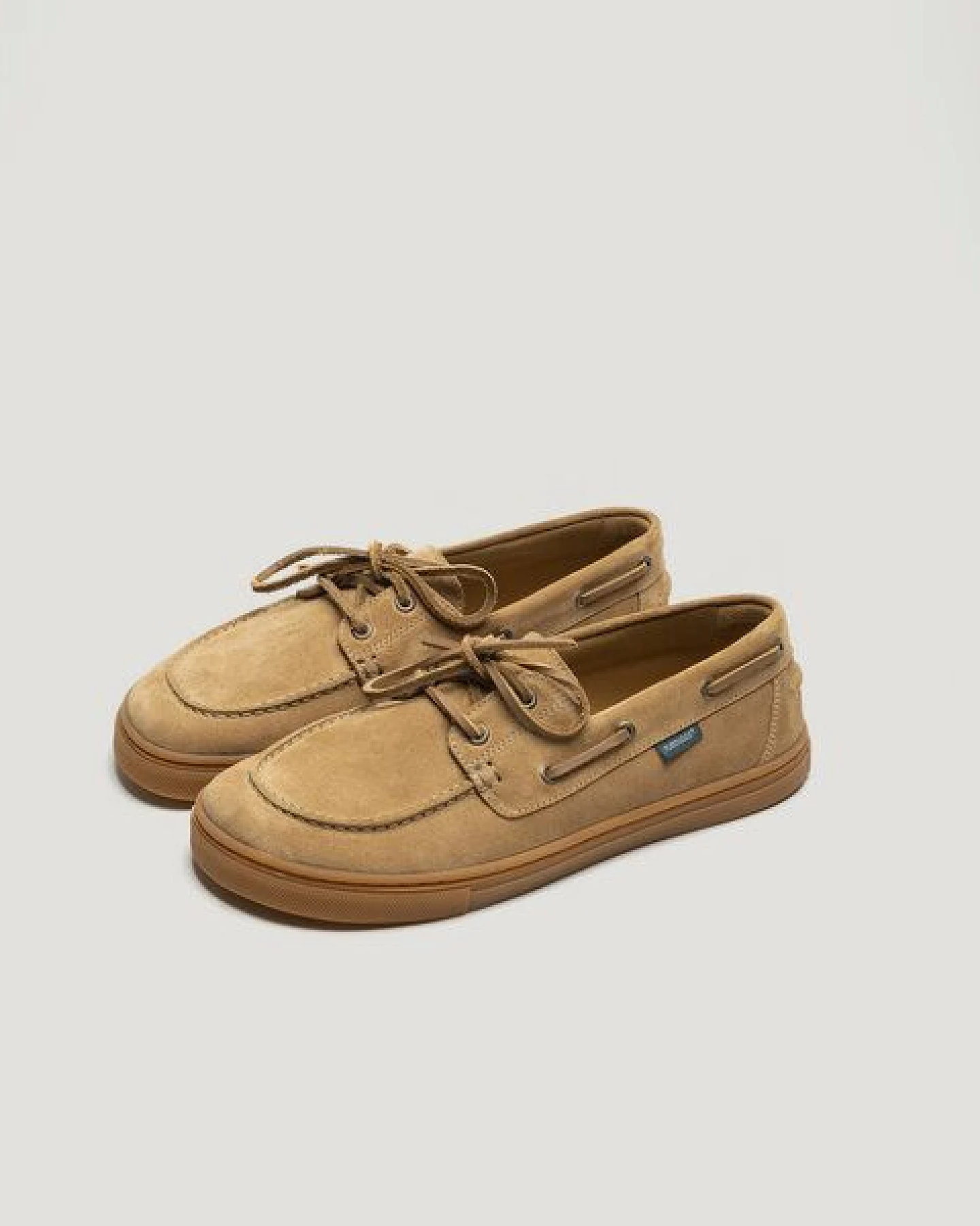 Flamingos' Life ZERO BOAT Barfußschuh - SUEDE TAN – Ansicht 2