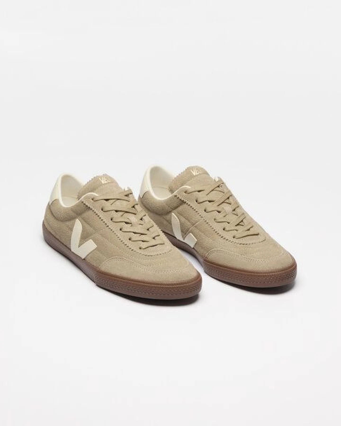 Veja Damen-Sneaker Panenka Suede Taupe Pierre Bark – Ansicht 3