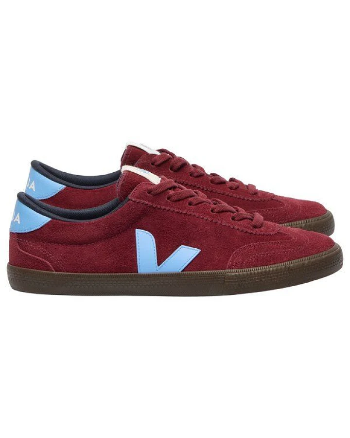 Veja Damen-Sneaker Volley Suede Grenat Aqua Eagle