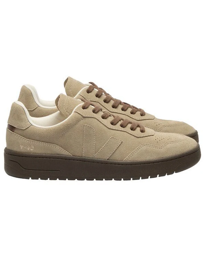 Veja Herren-Sneaker V-90 Suede Taupe Eagle