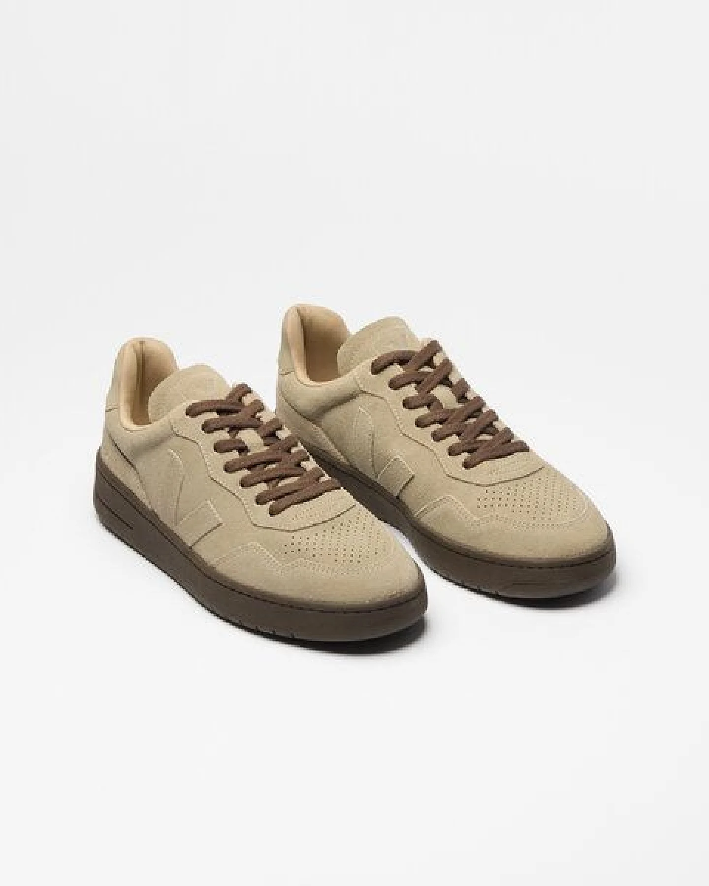 Veja Herren-Sneaker V-90 Suede Taupe Eagle – Ansicht 3