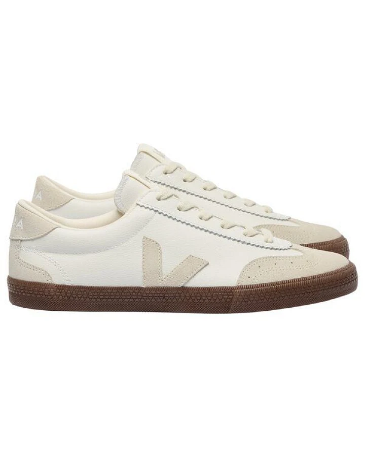 Veja Herren-Sneaker Volley OT Leather White Natural Bark