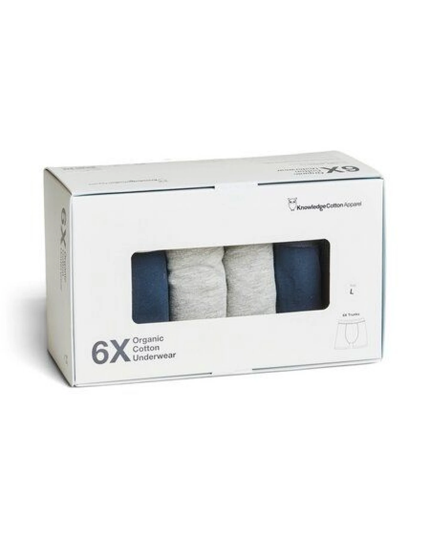KnowledgeCotton Apparel 6er Pack Boxershorts - 6 pack solid colored underwear - GOTS/Vegan – Ansicht 2