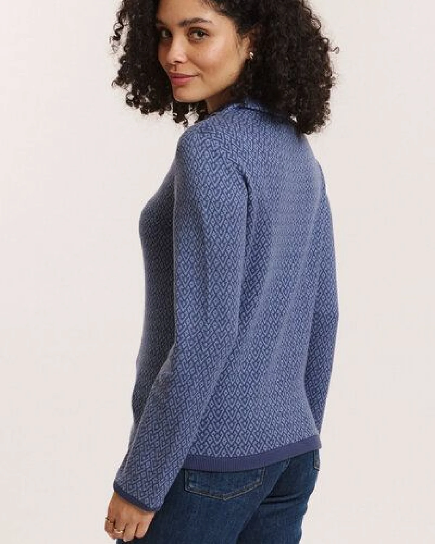 TRANQUILLO Strick-Pullover Amandaa aus Biobaumwolle – Ansicht 2