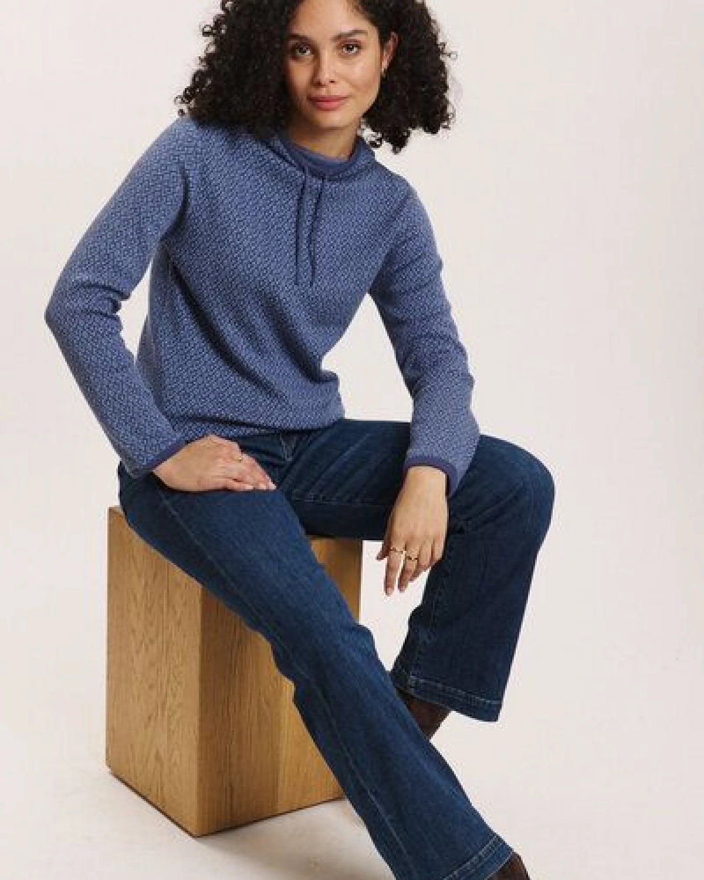 TRANQUILLO Strick-Pullover Amandaa aus Biobaumwolle – Ansicht 4