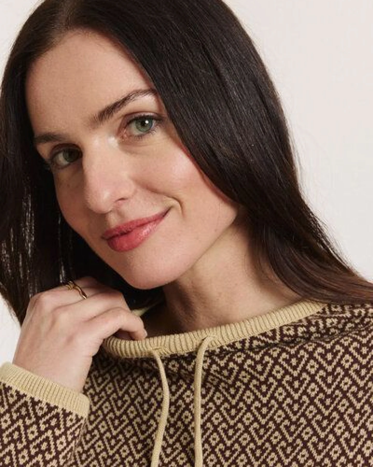 TRANQUILLO Strick-Pullover Amandaa aus Biobaumwolle – Ansicht 3