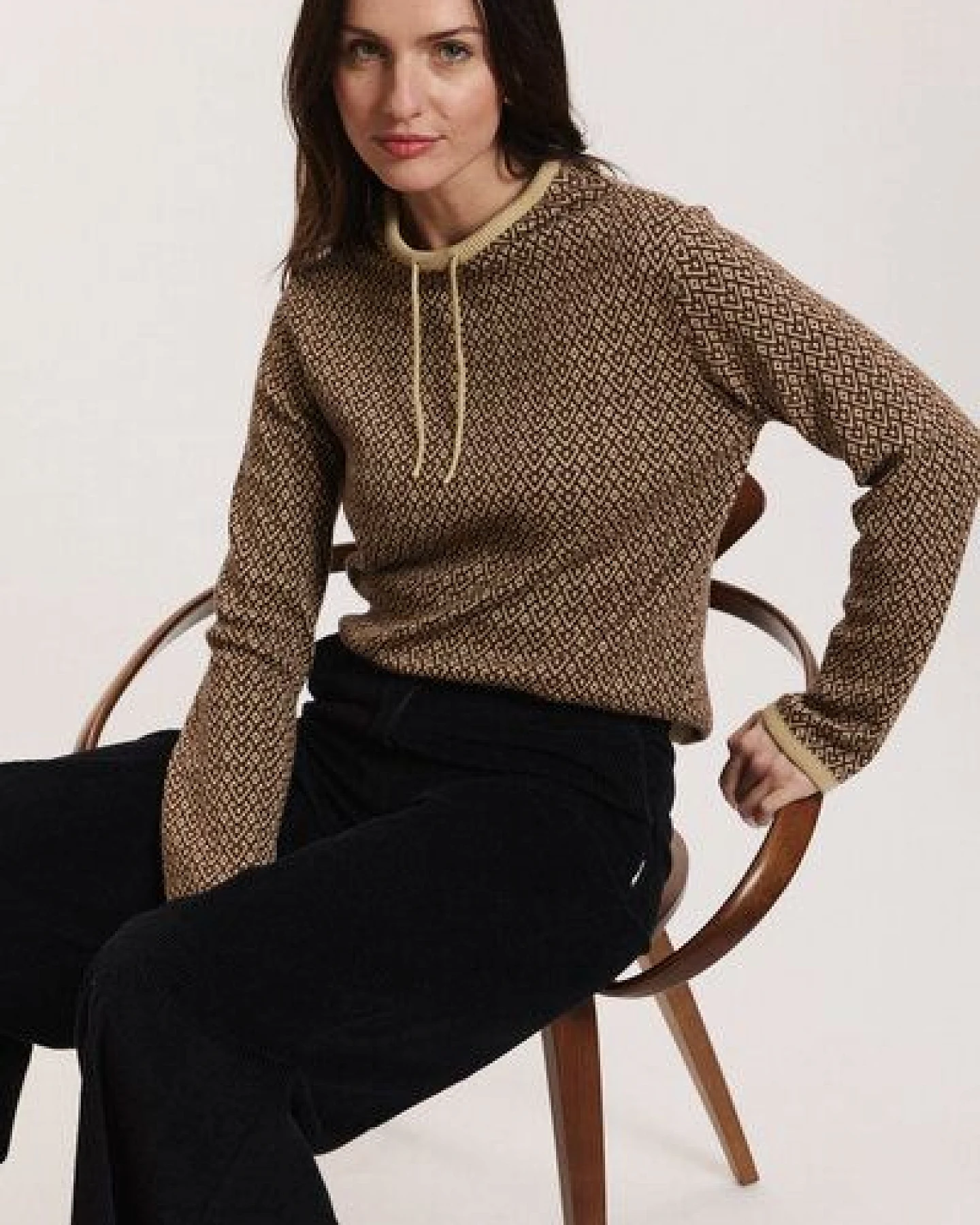 TRANQUILLO Strick-Pullover Amandaa aus Biobaumwolle – Ansicht 4
