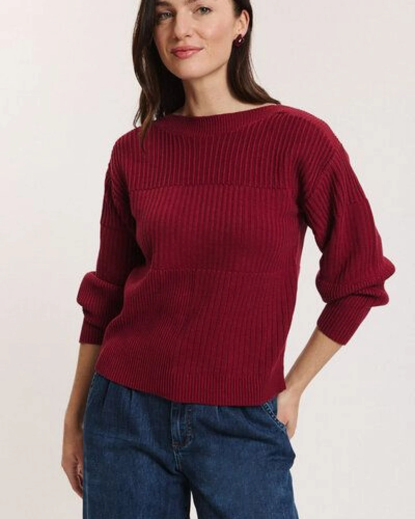 TRANQUILLO Strick-Pullover Kiraa aus Biobaumwolle – Ansicht 2