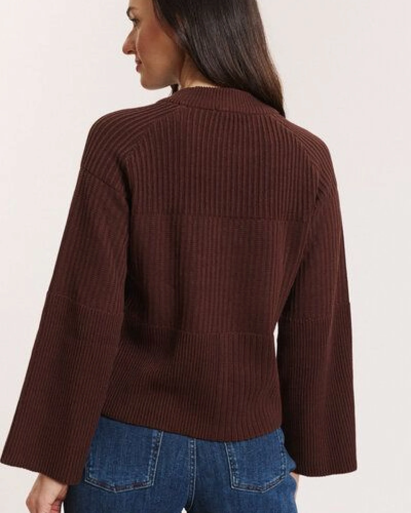 TRANQUILLO Strick-Pullover Sunnaa aus GOTS-Bio-Baumwolle – Ansicht 3