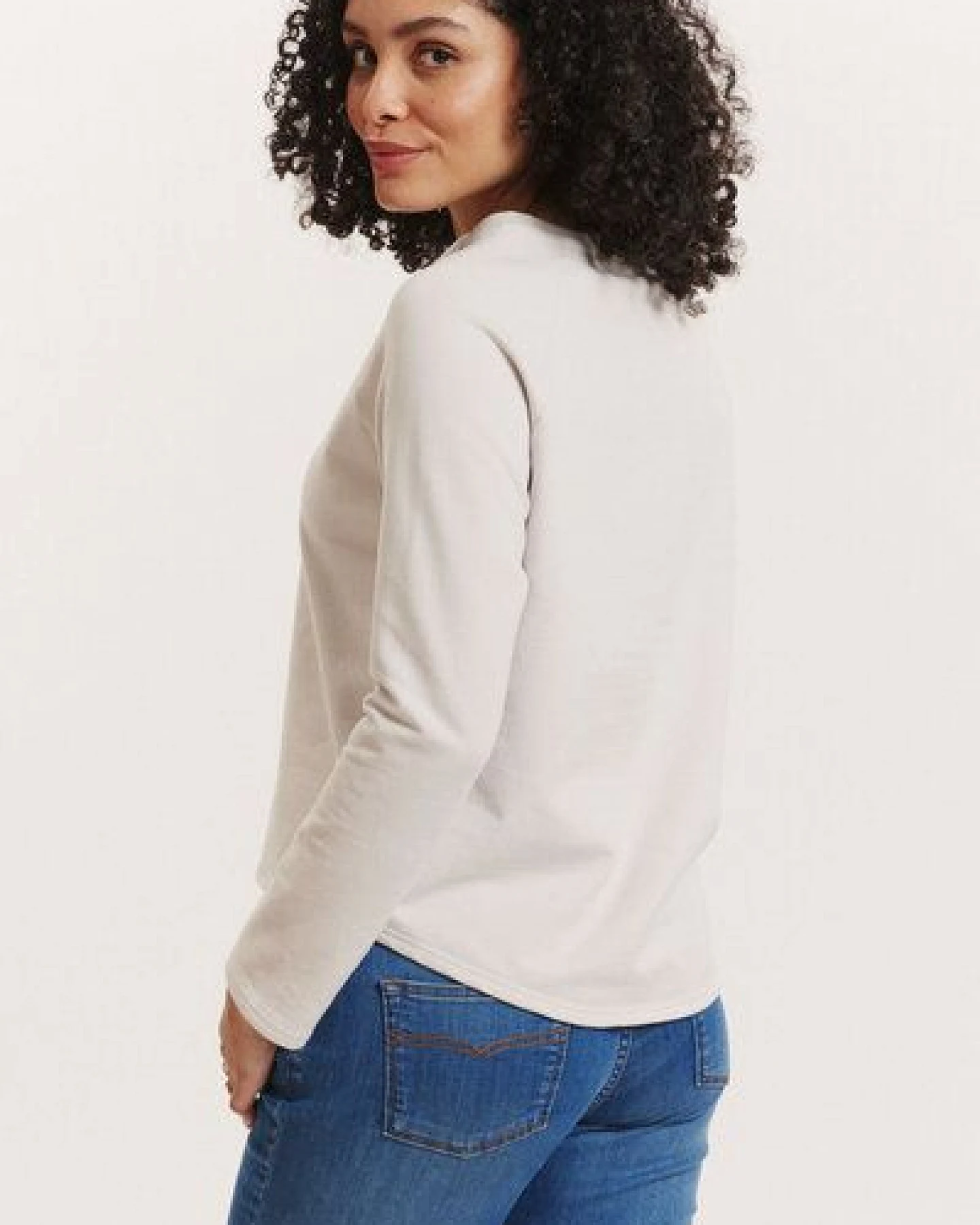 TRANQUILLO Sweater Harpaa aus GOTS-Bio-Baumwolle – Ansicht 3