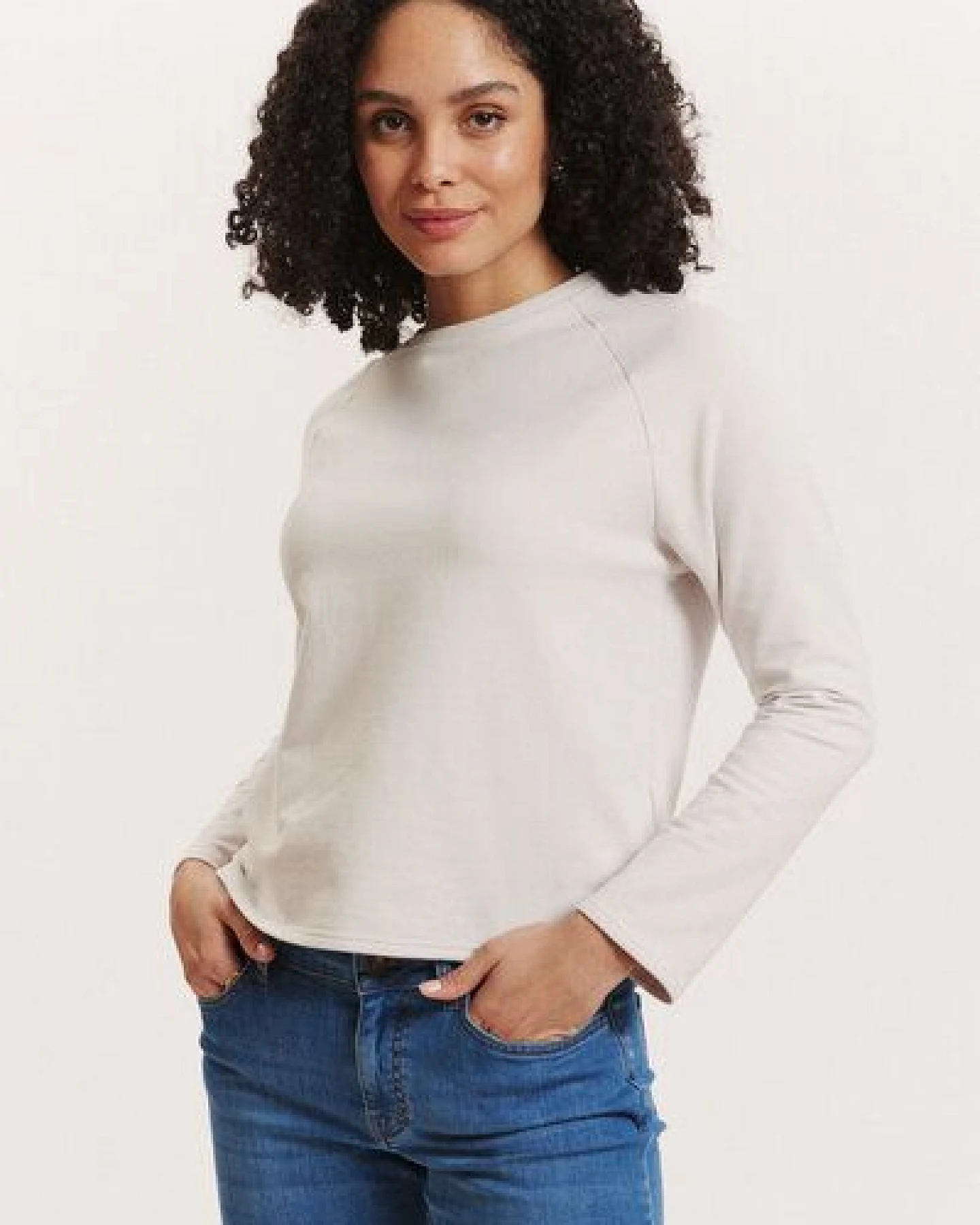 TRANQUILLO Sweater Harpaa aus GOTS-Bio-Baumwolle – Ansicht 2