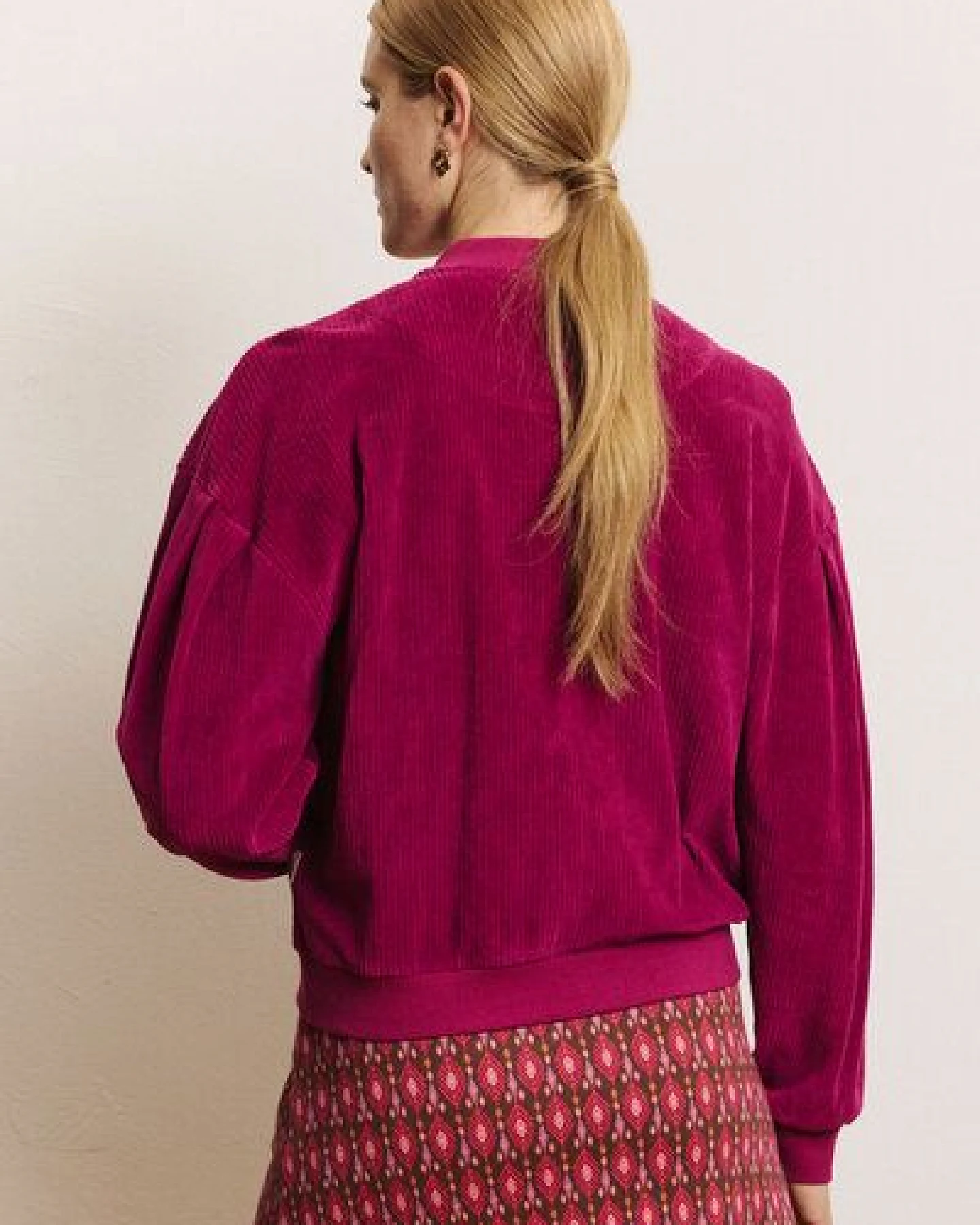 TRANQUILLO Nickicord-Jacke Aminaa aus GOTS-Bio-Baumwolle – Ansicht 2