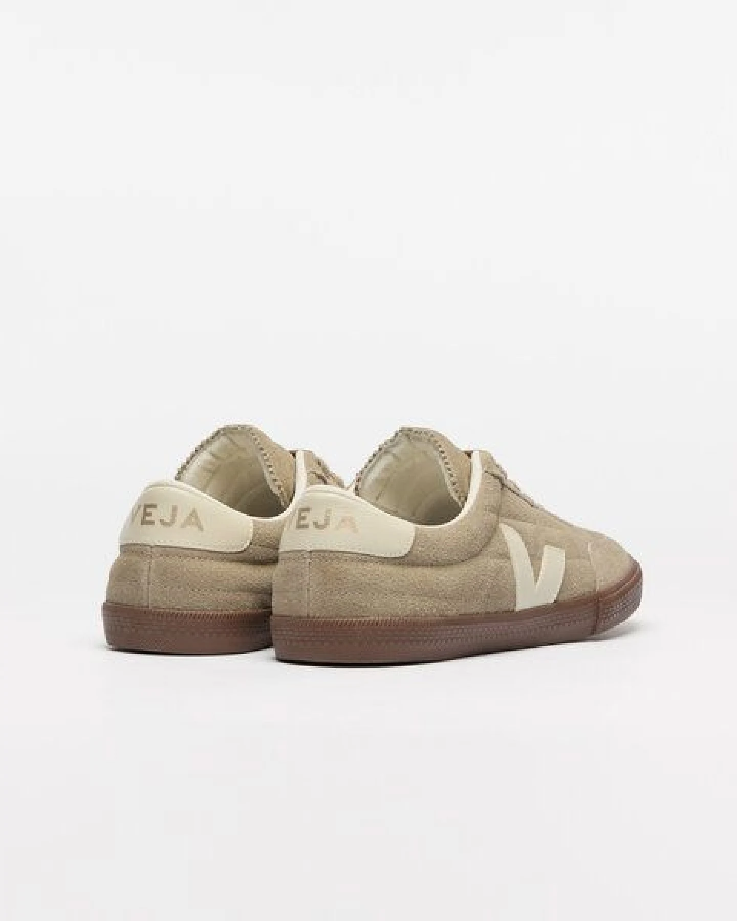 Veja Damen-Sneaker Panenka Suede Taupe Pierre Bark – Ansicht 2