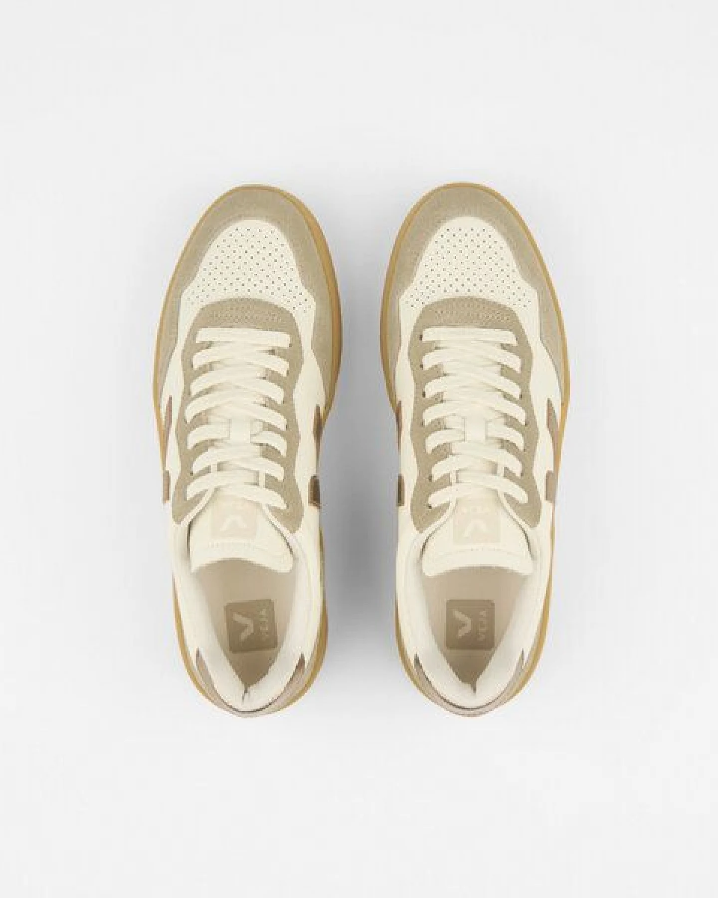 Veja Damen-Sneaker V-90 OT Leather Pure Bronze Natural – Ansicht 4