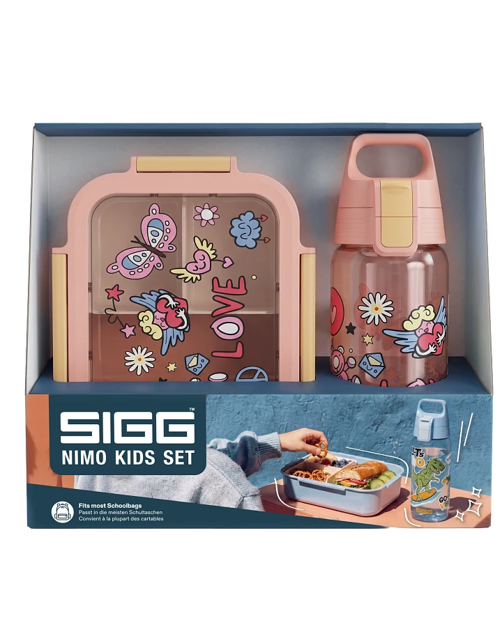 Schulset Total ONE Kids + NIMO Lunchbox Peace & Love