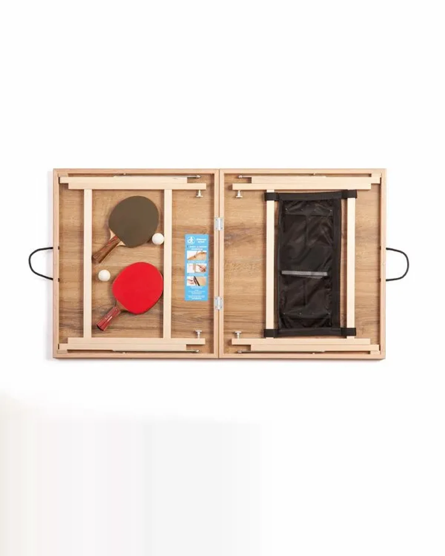 DISH TENNIS DAS GLETSCHEREIS türkisfarbene Mobile Mini Tischtennisplatte - MADE IN AUSTRIA – Ansicht 3