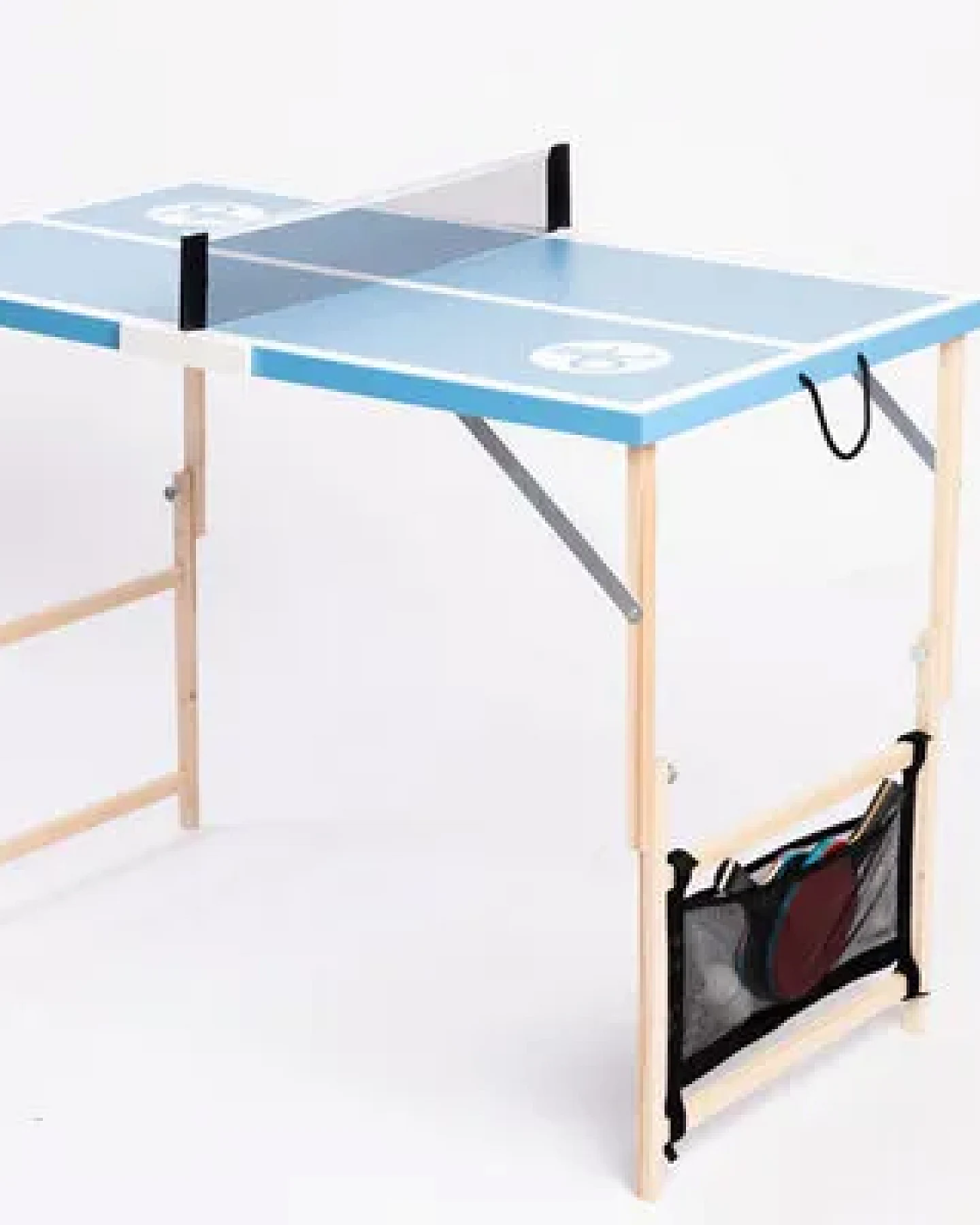 DISH TENNIS OLIVE ODYSSEY olivegrünfarbene Mobile Mini Tischtennisplatte - MADE IN AUSTRIA – Ansicht 2