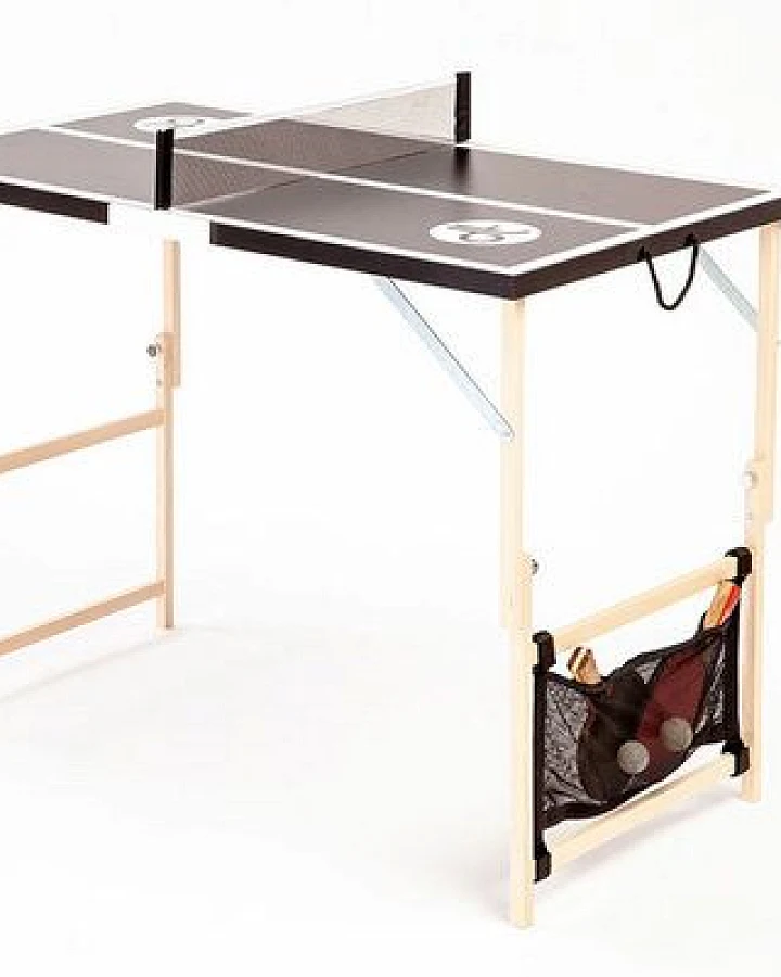 DISH TENNIS BLACK BEAUTY schwarzfarbene Mobile Mini Tischtennisplatte - MADE IN AUSTRIA