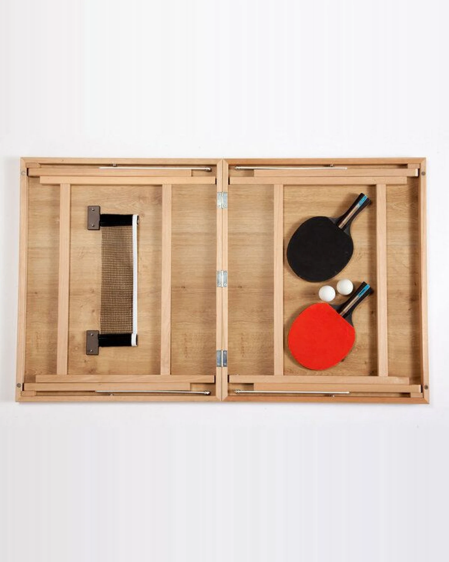 DISH TENNIS BLACK BEAUTY schwarzfarbene Mobile Mini Tischtennisplatte - MADE IN AUSTRIA – Ansicht 2