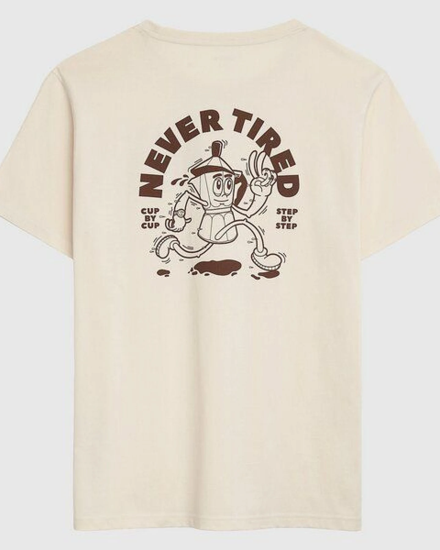 runamics Never Tired T-Shirt, Biobaumwolle, unisex, undyed – Ansicht 3