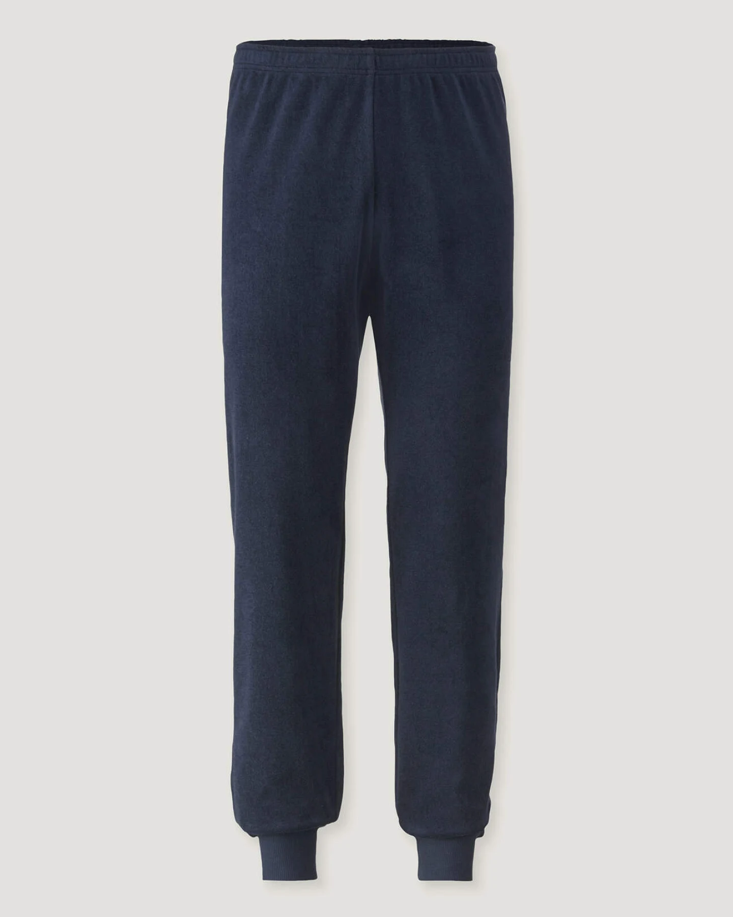 hessnatur Herren Frottee Schlafhose PURE COTTON aus Bio-Baumwolle - blau - Größe S – Ansicht 3