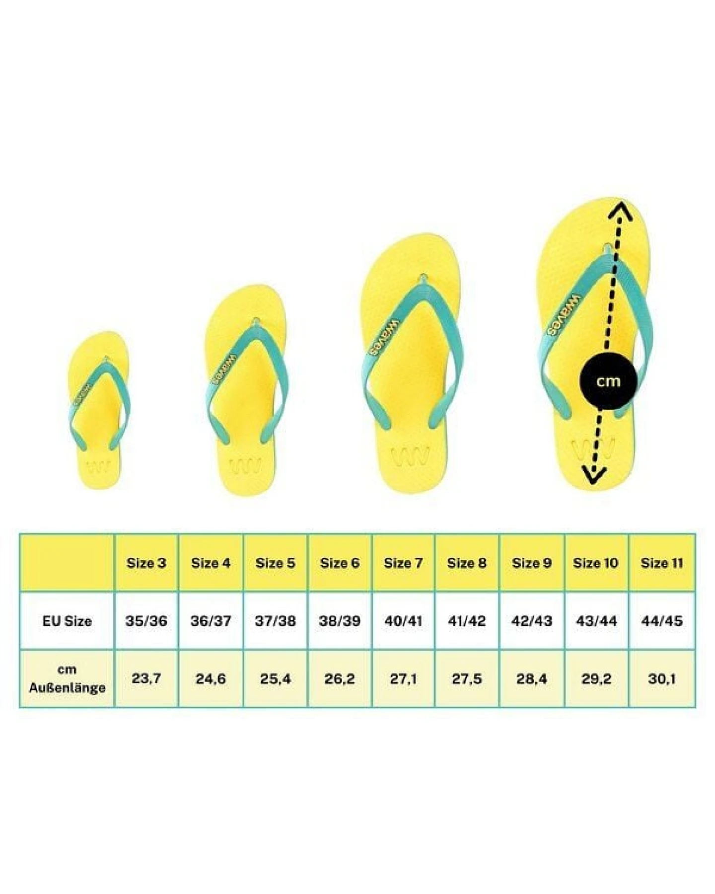 WAVES Flip Flops - Zehentrenner 100 % Naturkautschuk – Ansicht 4